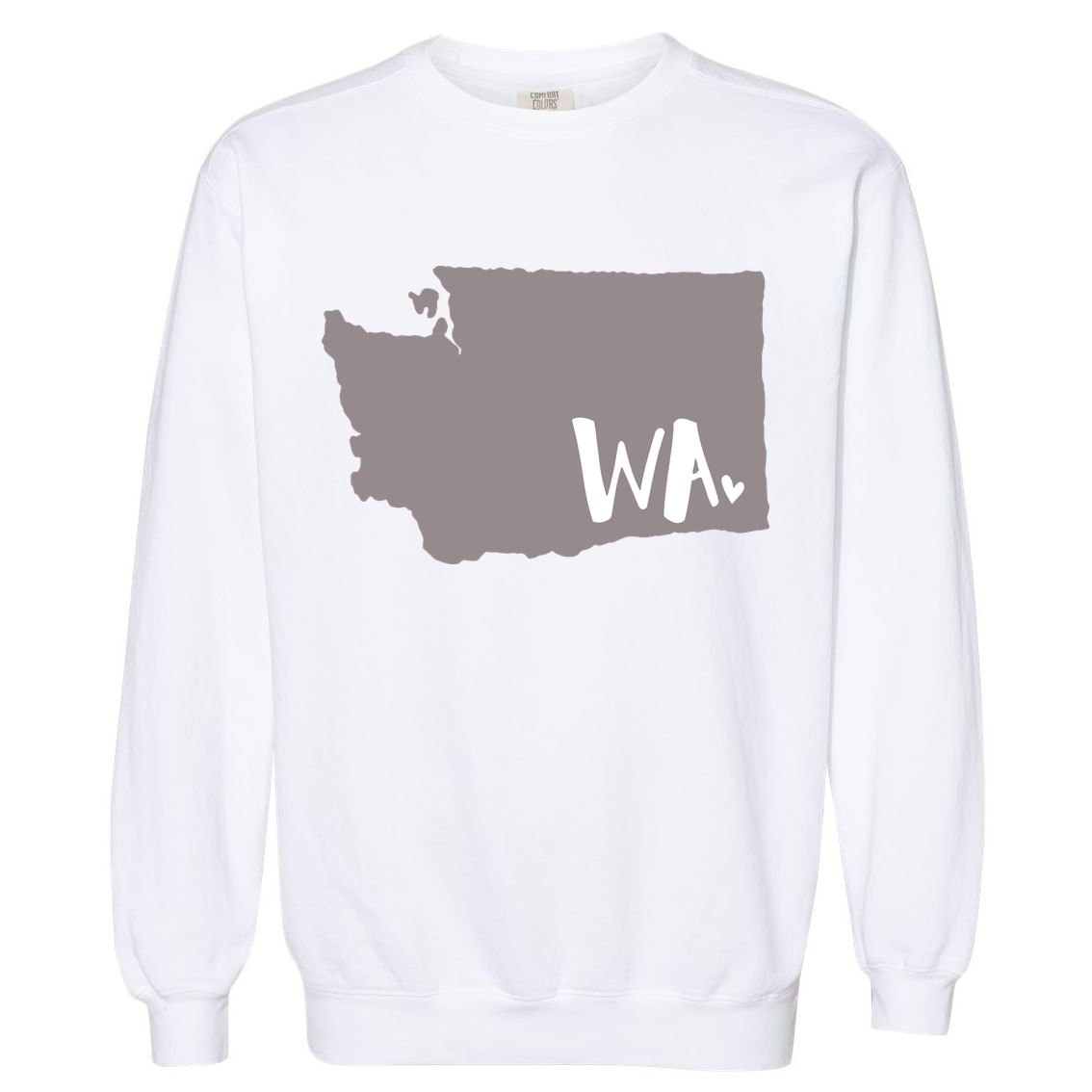 Cute Washington Outline Gift From Wa Garment-Dyed Sweatshirt