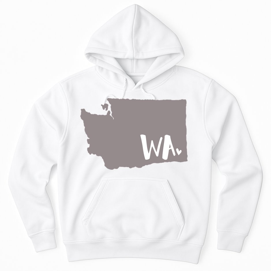 Cute Washington Outline Gift From Wa Hoodie