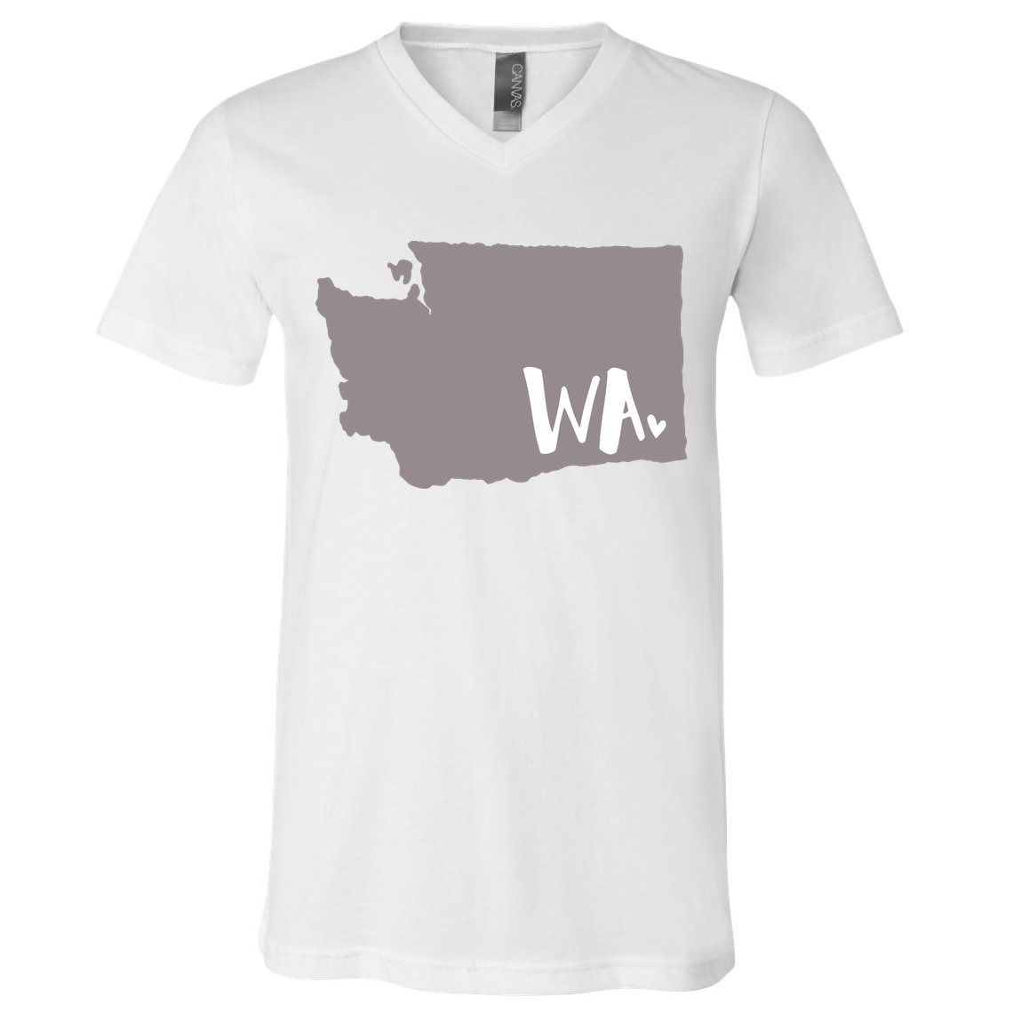 Cute Washington Outline Gift From Wa V-Neck T-Shirt