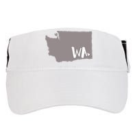 Cute Washington Outline Gift From Wa Adult Drive Performance Visor