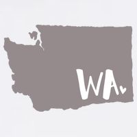 Cute Washington Outline Gift From Wa Adult Drive Performance Visor