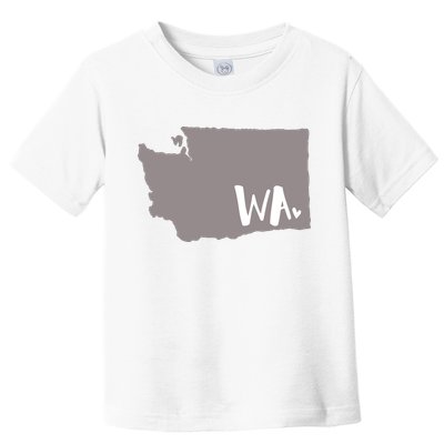 Cute Washington Outline Gift From Wa Toddler T-Shirt
