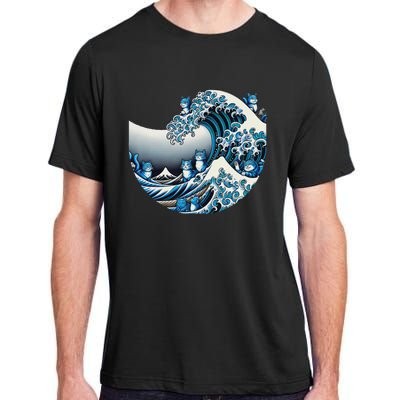 Cute Wave Of Blue Cats For Kamala Funny Adult ChromaSoft Performance T-Shirt