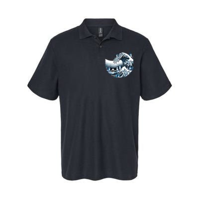 Cute Wave Of Blue Cats Blue Cats Wave Softstyle Adult Sport Polo