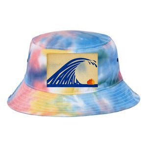 Cute Wave Of Blue Wave Kamala For Kamala Funny Trump Tie Dye Newport Bucket Hat