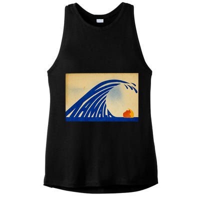 Cute Wave Of Blue Wave Kamala For Kamala Funny Trump Ladies PosiCharge Tri-Blend Wicking Tank