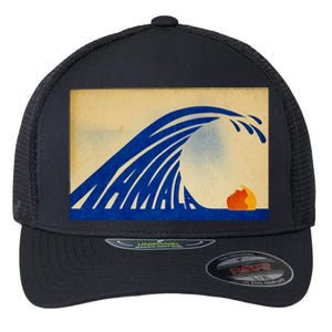 Cute Wave Of Blue Wave Kamala For Kamala Funny Trump Flexfit Unipanel Trucker Cap