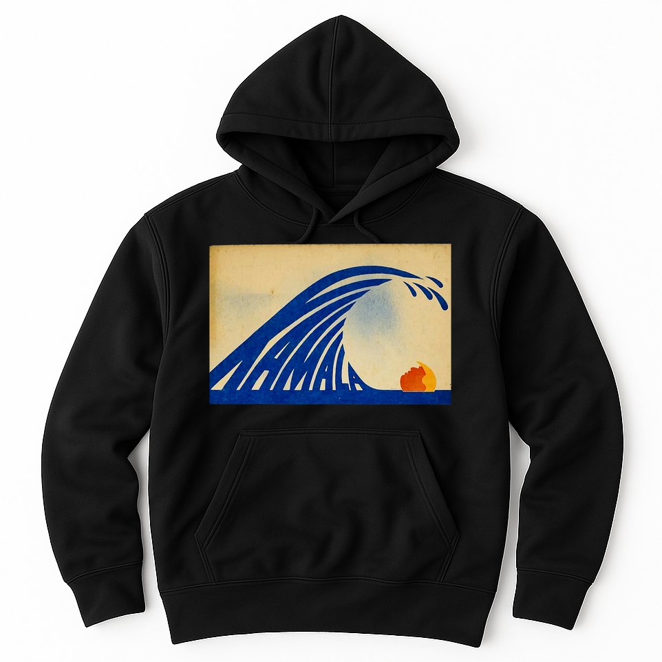 Cute Wave Of Blue Wave Kamala For Kamala Funny Trump Hoodie