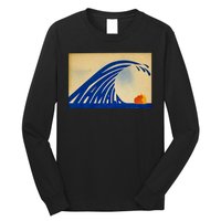 Cute Wave Of Blue Wave Kamala For Kamala Funny Trump Long Sleeve Shirt