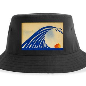 Cute Wave Of Blue Wave Kamala For Kamala Funny Trump Sustainable Bucket Hat