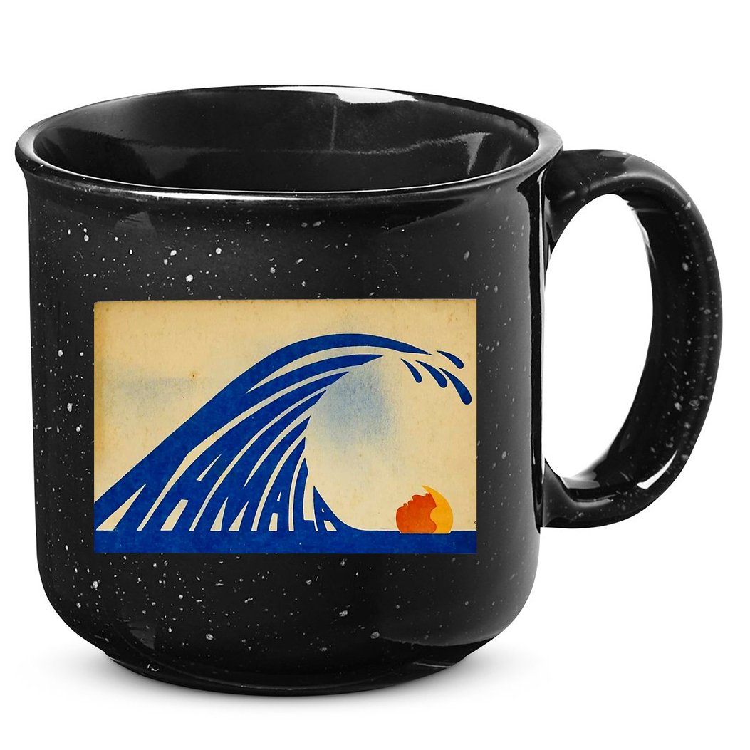 Cute Wave Of Blue Wave Kamala For Kamala Funny Trump 15oz Campfire Ceramic Mug