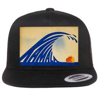 Cute Wave Of Blue Wave Kamala For Kamala Funny Trump Flat Bill Trucker Hat