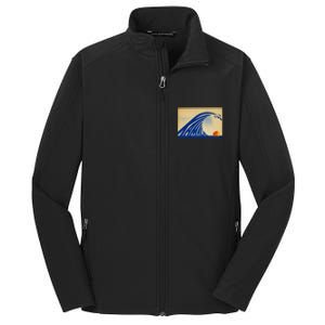 Cute Wave Of Blue Wave Kamala For Kamala Funny Trump Core Soft Shell Jacket