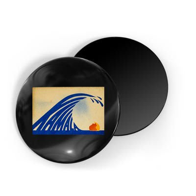 Cute Wave Of Blue Wave Kamala For Kamala Funny Trump Magnet