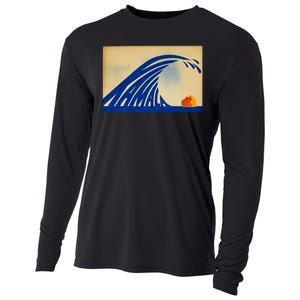 Cute Wave Of Blue Wave Kamala For Kamala Funny Trump Cooling Performance Long Sleeve Crew