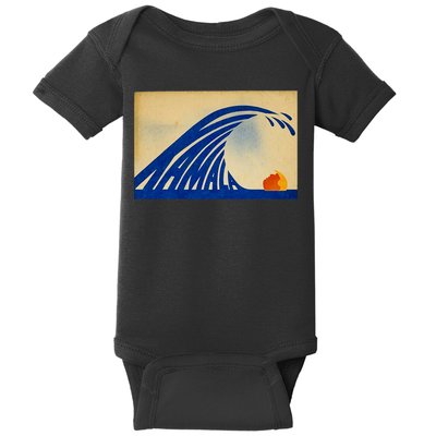 Cute Wave Of Blue Wave Kamala For Kamala Funny Trump Baby Bodysuit