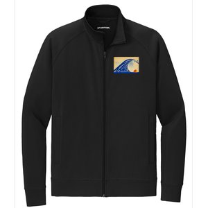 Cute Wave Of Blue Wave Kamala For Kamala Funny Trump Stretch Full-Zip Cadet Jacket