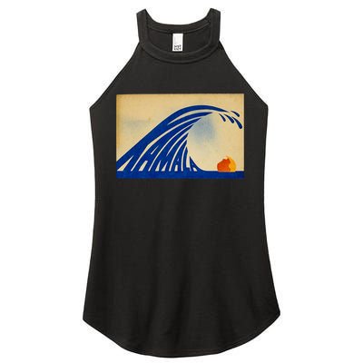 Cute Wave Of Blue Wave Kamala For Kamala Funny Trump Women's Perfect Tri Rocker Tank