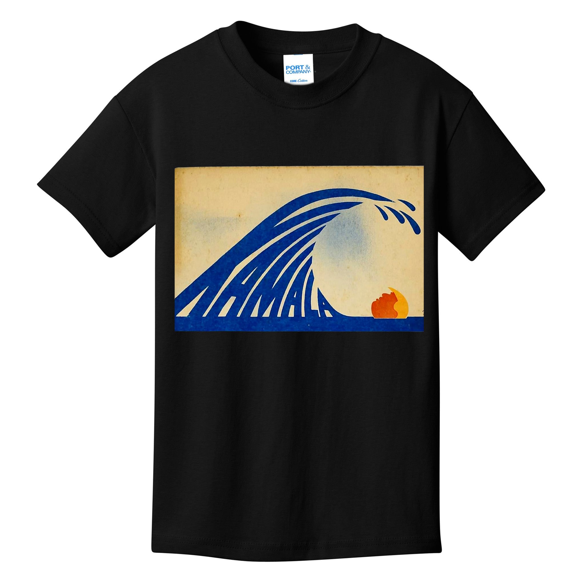 Cute Wave Of Blue Wave Kamala For Kamala Funny Trump Kids T-Shirt