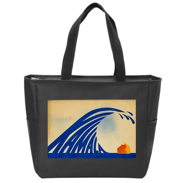 Cute Wave Of Blue Wave Kamala For Kamala Funny Trump Zip Tote Bag