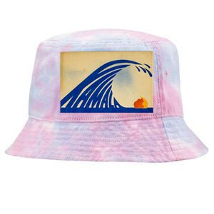 Cute Wave Of Blue Wave Kamala For Kamala Funny Trump Tie-Dyed Bucket Hat