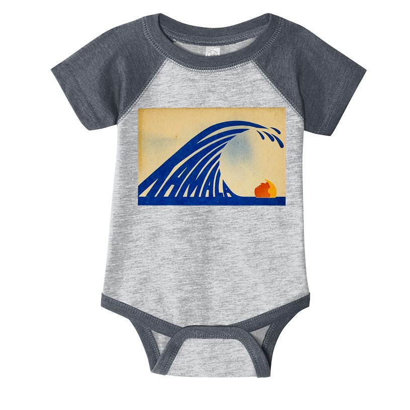 Cute Wave Of Blue Wave Kamala For Kamala Funny Trump Infant Baby Jersey Bodysuit