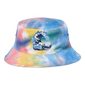 Cute Wave Of Blue Cats For Kamala Tie Dye Newport Bucket Hat