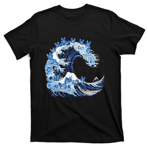 Cute Wave Of Blue Cats For Kamala T-Shirt