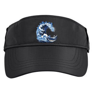 Cute Wave Of Blue Cats For Kamala Adult Drive Performance Visor