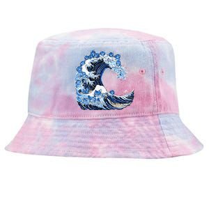 Cute Wave Of Blue Cats For Kamala Tie-Dyed Bucket Hat