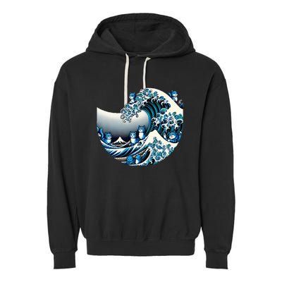 Cute Wave Of Blue Cats For Kamala Funny Garment-Dyed Fleece Hoodie