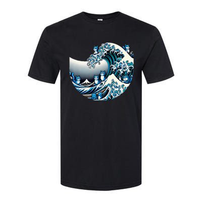 Cute Wave Of Blue Cats For Kamala Funny Softstyle CVC T-Shirt