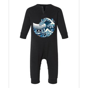 Cute Wave Of Blue Cats For Kamala Funny Infant Fleece One Piece