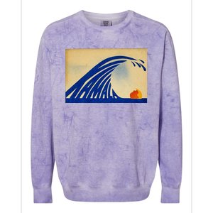 Cute Wave Of Blue Wave Kamala For Kamala Funny Trump Colorblast Crewneck Sweatshirt