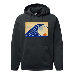 Cute Wave Of Blue Wave Kamala For Kamala Funny Trump Performance Fleece Hoodie