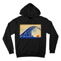 Cute Wave Of Blue Wave Kamala For Kamala Funny Trump Hoodie