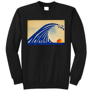 Cute Wave Of Blue Wave Kamala For Kamala Funny Trump Tall Sweatshirt