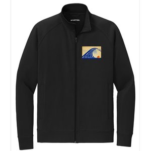 Cute Wave Of Blue Wave Kamala For Kamala Funny Trump Stretch Full-Zip Cadet Jacket