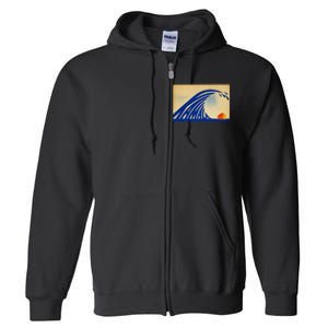 Cute Wave Of Blue Wave Kamala For Kamala Funny Trump Full Zip Hoodie