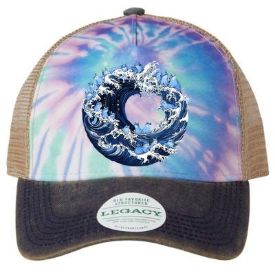 Cute Wave Of Blue Cats For Kamala Legacy Tie Dye Trucker Hat