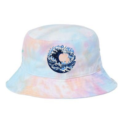 Cute Wave Of Blue Cats For Kamala Tie Dye Newport Bucket Hat