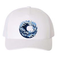 Cute Wave Of Blue Cats For Kamala Yupoong Adult 5-Panel Trucker Hat