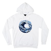 Cute Wave Of Blue Cats For Kamala Hoodie