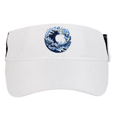 Cute Wave Of Blue Cats For Kamala Adult Drive Performance Visor