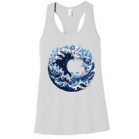 Cute Wave Of Blue Cats For Kamala Women's Racerback Tank