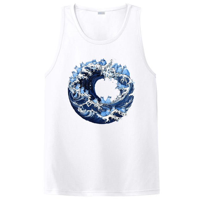 Cute Wave Of Blue Cats For Kamala PosiCharge Competitor Tank