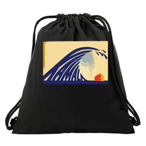 Cute Wave Of Blue Wave Kamala For Kamala Funny Trump Drawstring Bag