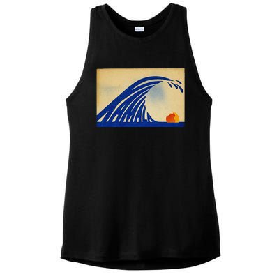 Cute Wave Of Blue Wave Kamala For Kamala Funny Trump Gift Ladies PosiCharge Tri-Blend Wicking Tank