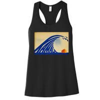 Cute Wave Of Blue Wave Kamala For Kamala Funny Trump Gift Women's Racerback Tank