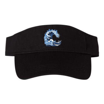 Cute Wave Of Blue Cats For Kamala Valucap Bio-Washed Visor